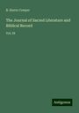 B. Harris Cowper: The Journal of Sacred Literature and Biblical Record, Buch