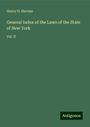 Henry H. Havens: General Index of the Laws of the State of New York, Buch