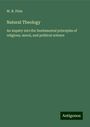 W. R. Pirie: Natural Theology, Buch