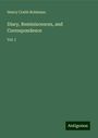 Henry Crabb Robinson: Diary, Reminiscences, and Correspondence, Buch