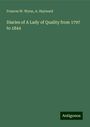 Frances W. Wynn: Diaries of A Lady of Quality from 1797 to 1844, Buch