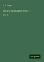 J. E. Yonge: Horace with English Notes, Buch