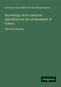 American Association for the Advancement: Proceedings of the American Association for the Advancement of Science, Buch