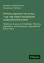 Stanislaus Konstantin von Siemuszowa-Pietruski: Beobachtungen über die Brunst-, Trag- und Setzzeit der gemeinen Landbären (Ursus arctos), Buch