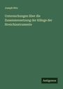 Joseph Ritz: Untersuchungen über die Zusammensetzung der Klänge der Streichinstrumente, Buch