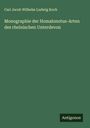 Carl Jacob Wilhelm Ludwig Koch: Monographie der Homalonotus-Arten des rheinischen Unterdevon, Buch