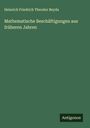 Heinrich Friedrich Theodor Beyda: Mathematische Beschäftigungen aus früheren Jahren, Buch
