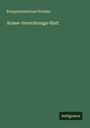 Kriegsministerium Preußen: Armee-Verordnungs-Blatt, Buch