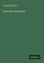 Universität Erfurt: Acten der Universitaet, Buch