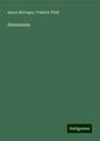Anton Birlinger: Alemannia, Buch