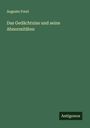 Auguste Forel: Das Gedächtniss und seine Abnormitäten, Buch