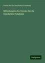 Verein für die Geschichte Potsdams: Mitteilungen des Vereins für die Geschichte Potsdams, Buch