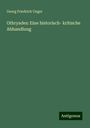 Georg Friedrich Unger: Othryades: Eine historisch- kritische Abhandlung, Buch