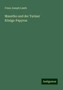 Franz Joseph Lauth: Manetho und der Turiner Königs-Papyrus, Buch