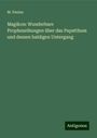 M. Paulus: Magikon: Wunderbare Prophezeihungen über das Papstthum und dessen baldigen Untergang, Buch