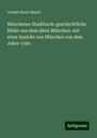 Joseph Maria Mayer: Münchener Stadtbuch: geschichtliche Bilder aus dem alten München: mit einer Ansicht von München aus dem Jahre 1590, Buch