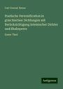 Carl Conrad Hense: Poetische Personification in griechischen Dichtungen mit Berücksichtigung lateinischer Dichter und Shaksperes, Buch