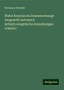 Hermann Schmidt: Platos Kratylus im Zusammenhange dargestellt und durch kritisch-exegetische Anmerkungen erläutert, Buch