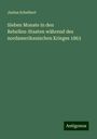 Justus Scheibert: Sieben Monate in den Rebellen-Staaten während des nordamerikanischen Krieges 1863, Buch