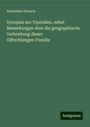 Alexander Strauch: Synopsis der Viperiden, nebst Bemerkungen über die geographische Verbreitung dieser Giftschlangen-Familie, Buch