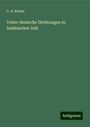 C. A. Kletke: Ueber deutsche Dichtungen in heidnischer Zeit, Buch