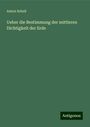 Anton Schell: Ueber die Bestimmung der mittleren Dichtigkeit der Erde, Buch