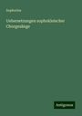 Sophocles: Uebersetzungen sophokleischer Chorgesänge, Buch