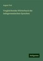 August Fick: Vergleichendes Wörterbuch der indogermanischen Sprachen, Buch