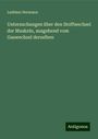 Ludimar Hermann: Untersuchungen über den Stoffwechsel der Muskeln, ausgehend vom Gaswechsel derselben, Buch