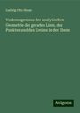 Ludwig Otto Hesse: Vorlesungen aus der analytischen Geometrie der geraden Linie, des Punktes und des Kreises in der Ebene, Buch