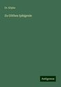 Köpke: Zu Göthes Iphigenie, Buch