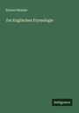 Eduard Mueller: Zur Englischen Etymologie, Buch