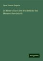 Ignaz Vinzenz Zingerle: Zu Pleier's Garel: Die Bruchstücke der Meraner Handschrift, Buch
