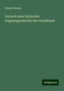 Eduard Berens: Versuch einer kritischen Dogmengeschichte der Grundrente, Buch