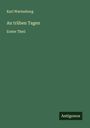 Karl Wartenburg: An trüben Tagen, Buch