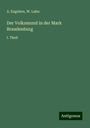 A. Engelien: Der Volksmund in der Mark Brandenburg, Buch