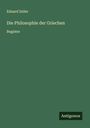 Eduard Zeller: Die Philosophie der Griechen, Buch