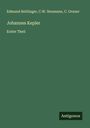 Edmund Reitlinger: Johannes Kepler, Buch