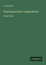 A. Hausrath: Neutestamentliche Zeitgeschichte, Buch