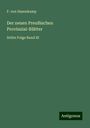 F. von Hasenkamp: Der neuen Preußischen Provinzial-Blätter, Buch