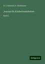 Fr. J. Behrend: Journal für Kinderkrankheiten, Buch