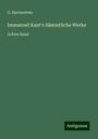 G. Hartenstein: Immanuel Kant's Sämmtliche Werke, Buch