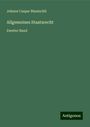 Johann Caspar Bluntschli: Allgemeines Staatsrecht, Buch
