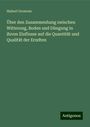 Hubert Grouven: Über den Zusammenhang zwischen Witterung, Boden und Düngung in ihrem Einflusse auf die Quantität und Qualität der Erndten, Buch