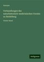 Anonym: Verhandlungen des naturhistorisch-medicinischen Vereins zu Heidelberg, Buch
