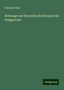 Friedrich Nies: Nies, F: Beitraege zur Kenntniss des Keupers im Steigerwald, Buch