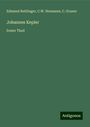 Edmund Reitlinger: Johannes Kepler, Buch