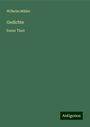 Wilhelm Müller: Gedichte, Buch