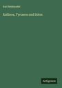 Karl Seidenadel: Kallinos, Tyrtaeos und Solon, Buch