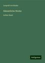 Leopold von Ranke: Sämmtliche Werke, Buch